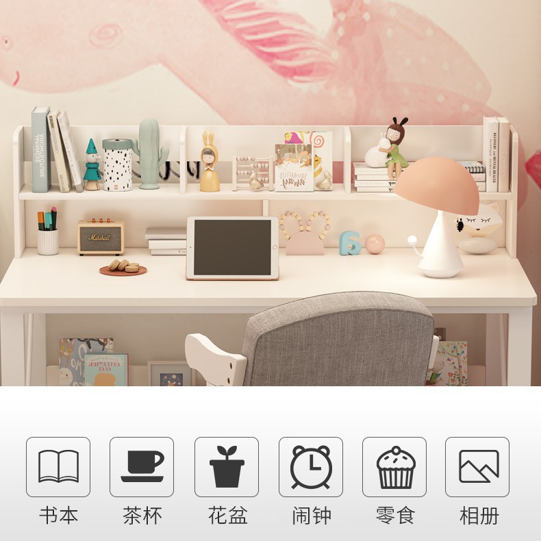 Escritorio de la computadora escritorio simple escritorio en casa estantería escritorio integrado dormitorio estudiante estudio escritorio simple Escritorio