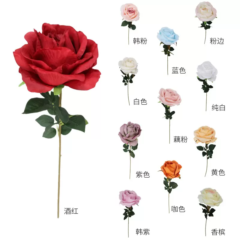 仿真霸王肯尼亚单支  婚礼堂手捧装饰家居假花摆件  摄影手捧把束