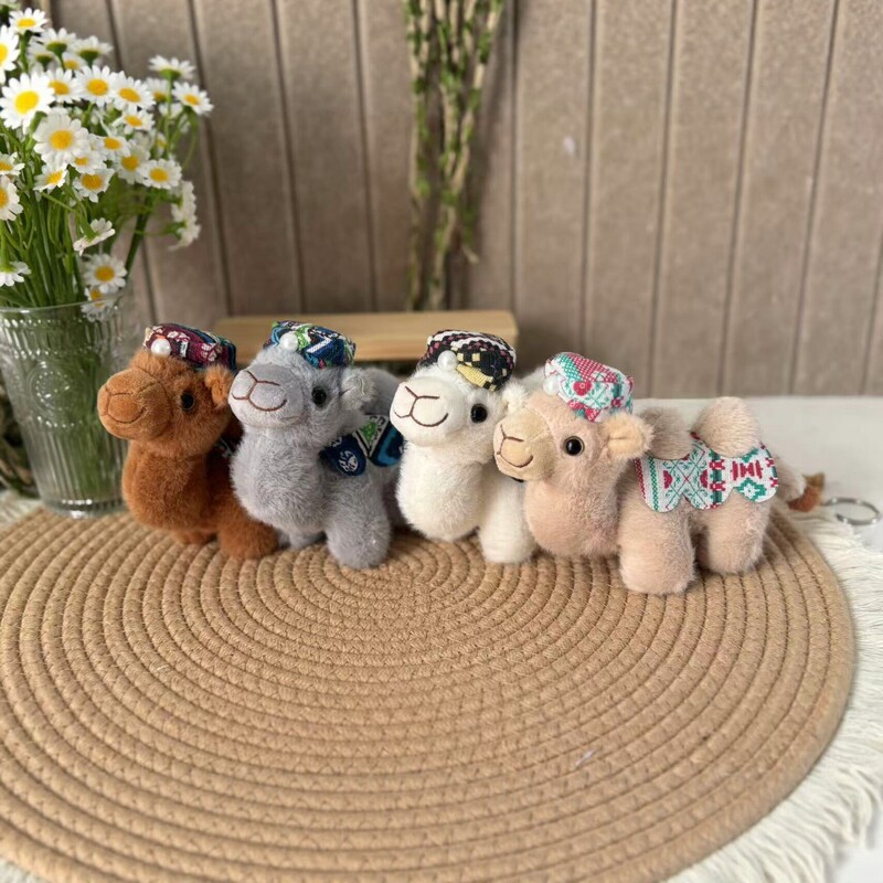 Xinjiang Style Cute Camel Plush Doll Keychain Pendant Girly Heart Bag Charm Cartoon Toy Camel Pendant