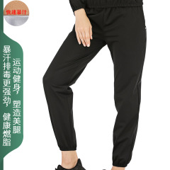 廠家直銷彈力跨境寬鬆暴汗褲 男 女 銀膜運動健身跑步瑜伽爆汗褲