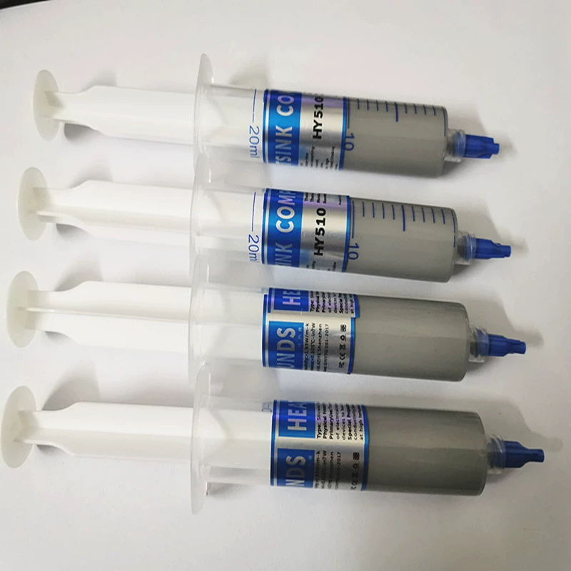 Прямые продажи с фабрики большой шприц-шприц серый теплопроводный силиконовый теплоотвод силиконовый процессор теплоотвод пасты