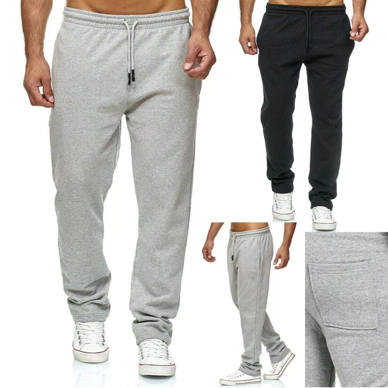 2025 Cross-border Hat for Men Jogging Pants Sports Pants Training Pants Fitness Pants Jogging Casual Wide Pants