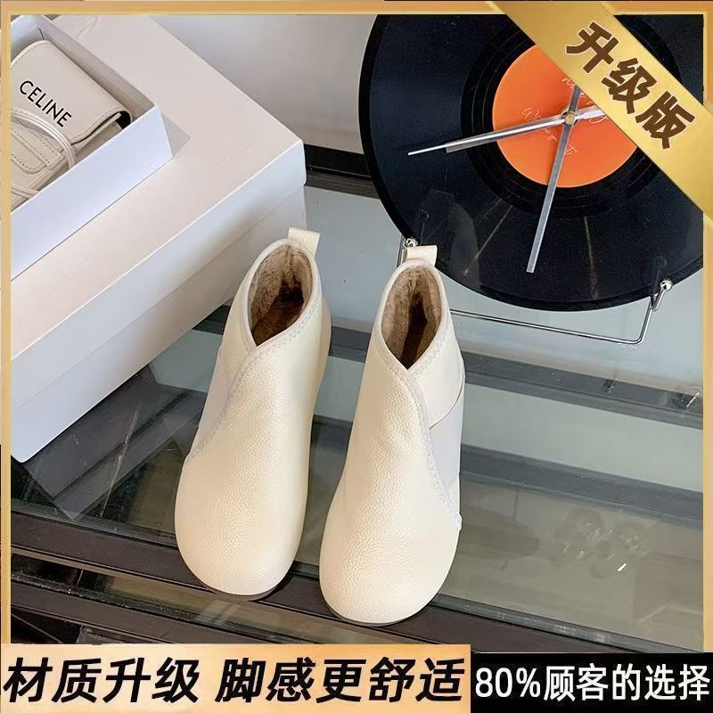 Zapatos de algodón para mujeres en invierno de 2025, zapatos de alta altura para mujeres, zapatos de madres mayores, zapatos cálidos para madres mayores