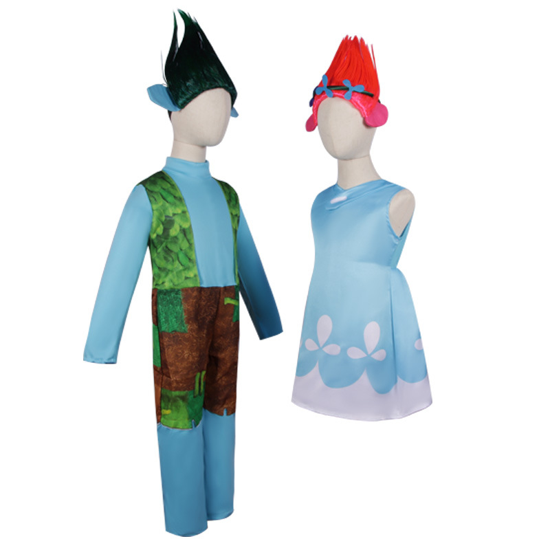 Amazon new children's cosplay magic hair elf performance clothing Bobbi blank stage performance clothing