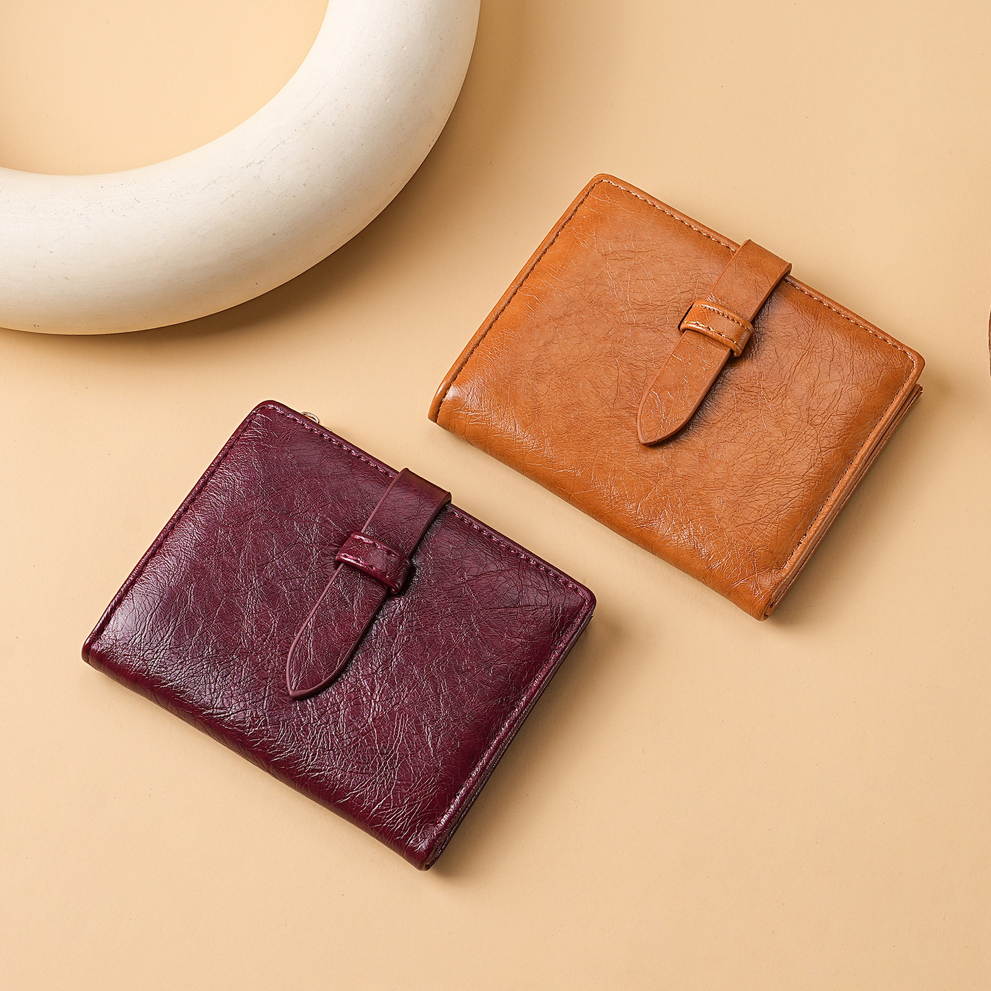 Comercio exterior transfronterizo al por mayor 2025 nueva ciudad simple de color sólido moda PU bolso de cambio bolso de damas corto