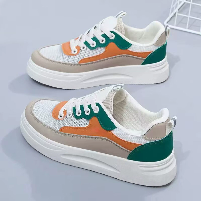 Белые женские кроссовки, новинка лета 2025, универсальные, весенне-осенние, сетчатые, дышащие, тонкие, повседневные, спортивные, для студентов