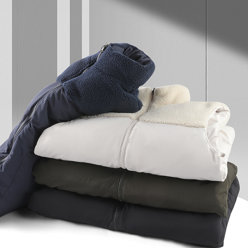 Gilet matelassé réversible pour homme, veste d'hiver légère sans manches, gilet chaud rembourré en polyester, vêtements d'extérieur décontractés et tendance._voghion.com