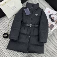 Модная брендовая хлопковая куртка 25ss на осень и зиму с воротником-стойкой на молнии и эластичным поясом