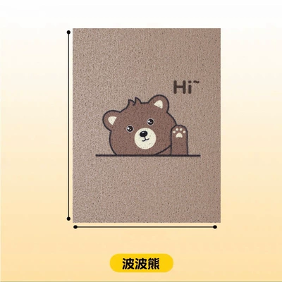 can be cut car foot pad – Avtomobil döşəmə paspasları - bobo-bear-3040cm-silk-circle
