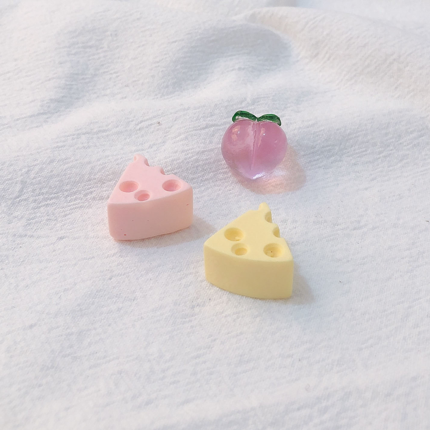 Cuerdas de cabeza diy accesorios de joyería hecha a mano red arco rosa rosa de resina de melocotón orejas accesorios de joyería para el cabello