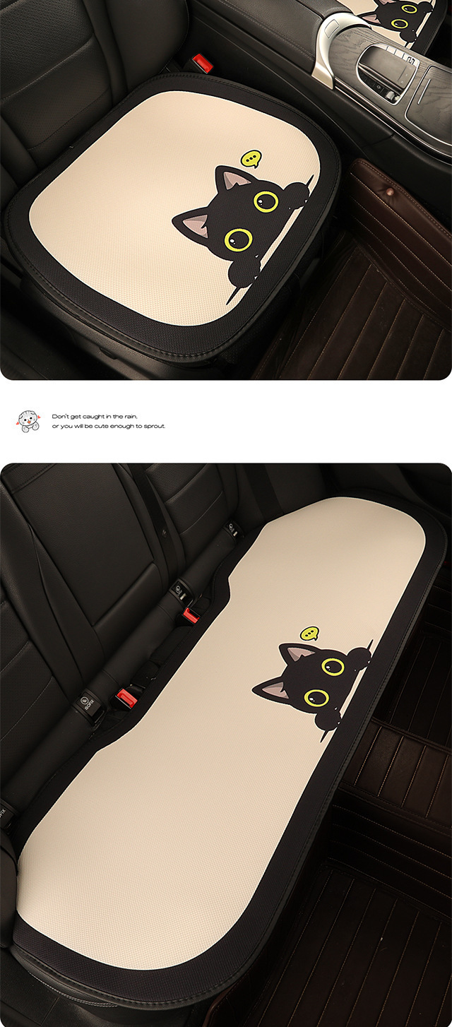 Cyber Celebrity Car Cushion Four Seasons Universal Half Pack Seat Cover Goddess Seat Cushion Summer Seat Cover Cute Cartoon Car Cushion