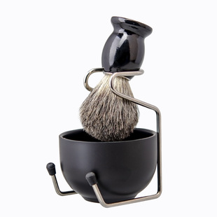 Wholesale Spot Men's Shaving Brush Set Shaving Brush Foam Bowl Beard Brush Soft Bristle Cleaning Makeup Brush Set