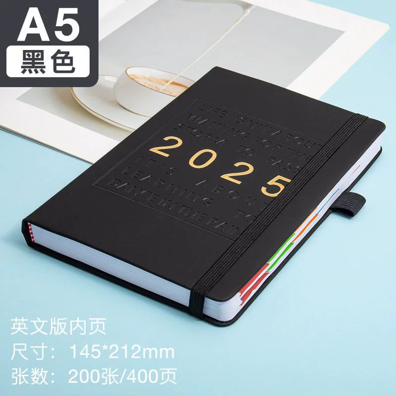 Laptop Cross-border 2025 Schedule 365 Day Notepad Planner Planner Amazon Calendar