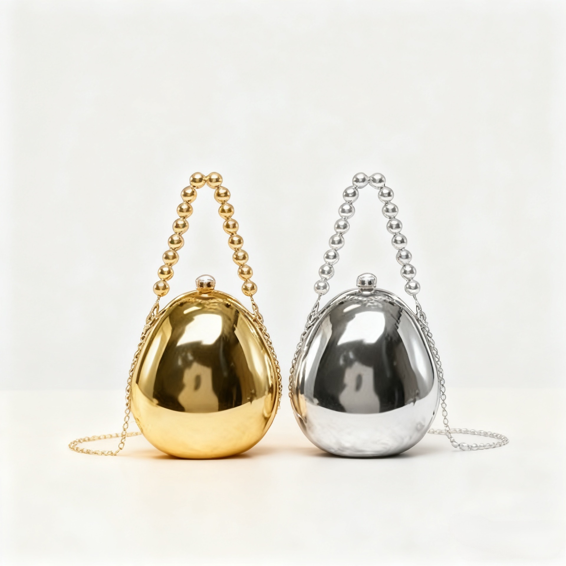 Transfronterizo nueva bolsa de cena de damas temperamento de perla muñeca huevo bolso de mano ligero lujoso de alto nivel bolso de fiesta