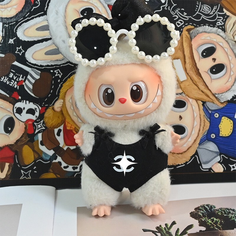 Labubu Baby Clothes Cotton Doll Plush Doll Pendant Accessories Labubu Clothes Trendy Blind Box Figure