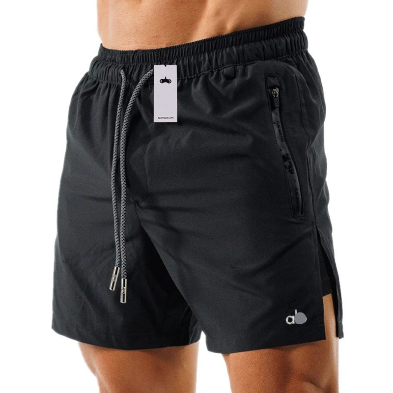 Cross-Border New Men's Alo Fashion Trendy Brand Loose Breathable Double-Layered Shorts Casual Versatile Simple Quick-Dry Shorts