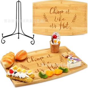 Casual Wooden Tray Home Kitchen Deli Tray Cheese Board with Juice Trough Cutting Board Dinner Plate Fruit Plate