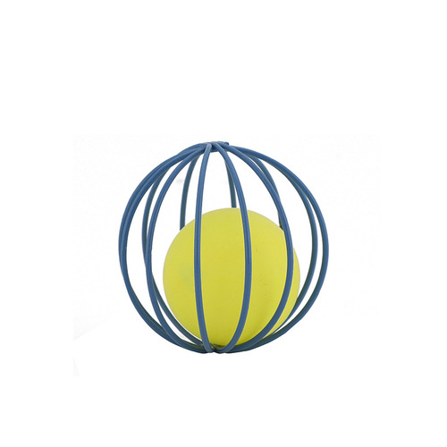 Haqi Cat Toy Manufacturer Cross-Border Rabbit Skin Mouse Cage Ball Bell Cat Toy Self-Happiness Interactive Throw