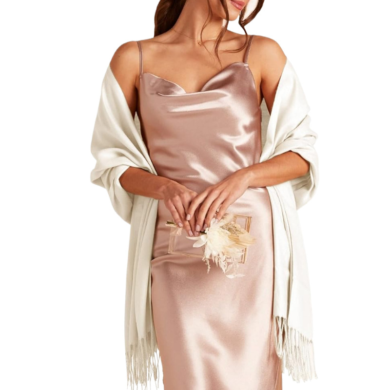 Damenmode Langer Schal Winter Warm Großer Schal Abendkleid Kaschmirschal Hochzeitsschal Weich_voghion.com