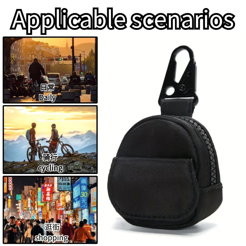 Monedero pequeño diario personalizado al aire libre colgante llavero mini bolso para auriculares billetera multifuncional para hombres