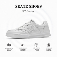 春秋新百倫酷跑休閒板鞋跑步鞋男n字鞋303情侶小白鞋運動鞋女批發