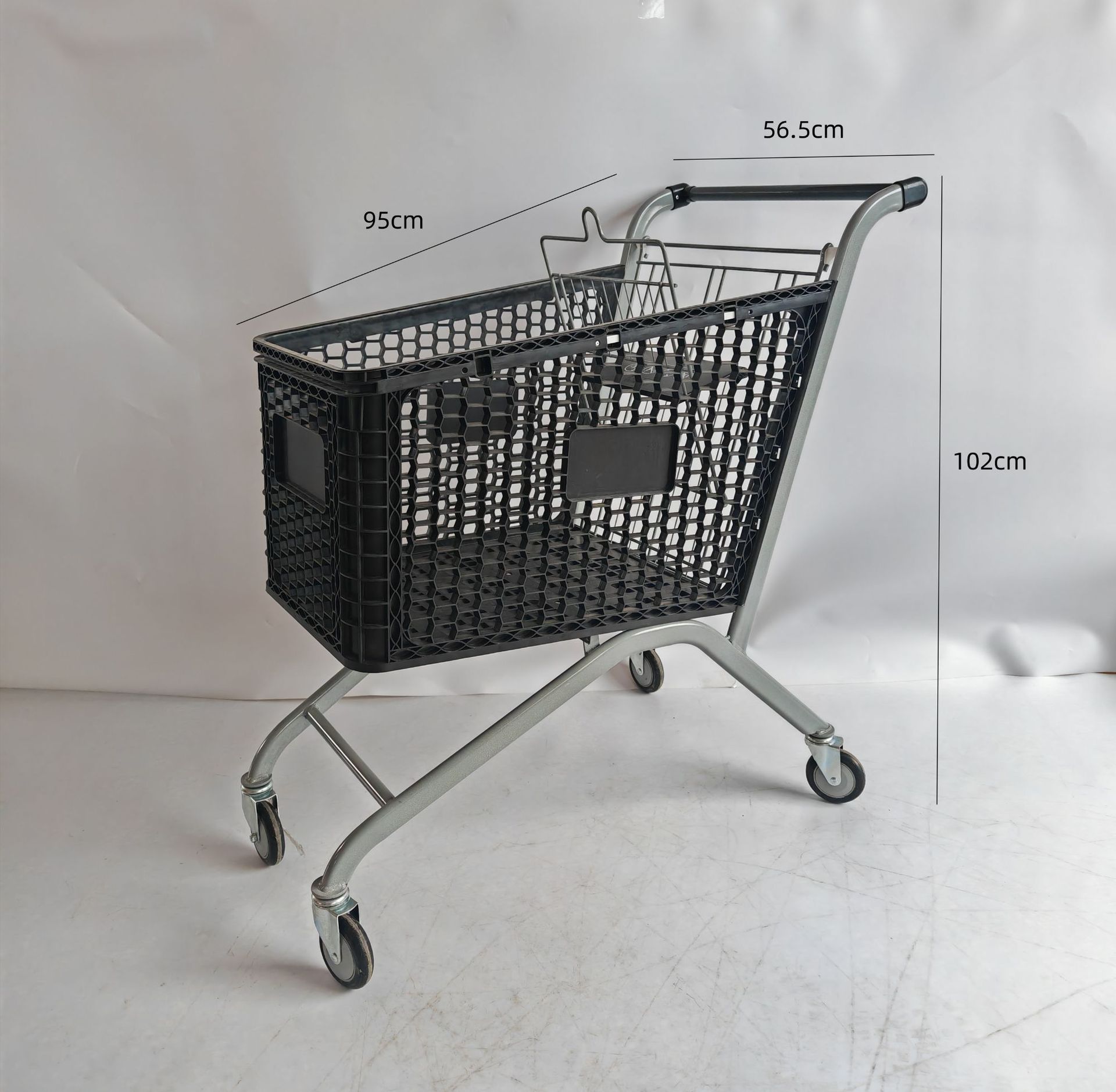 Carrito de Compras de Plástico para Supermercado