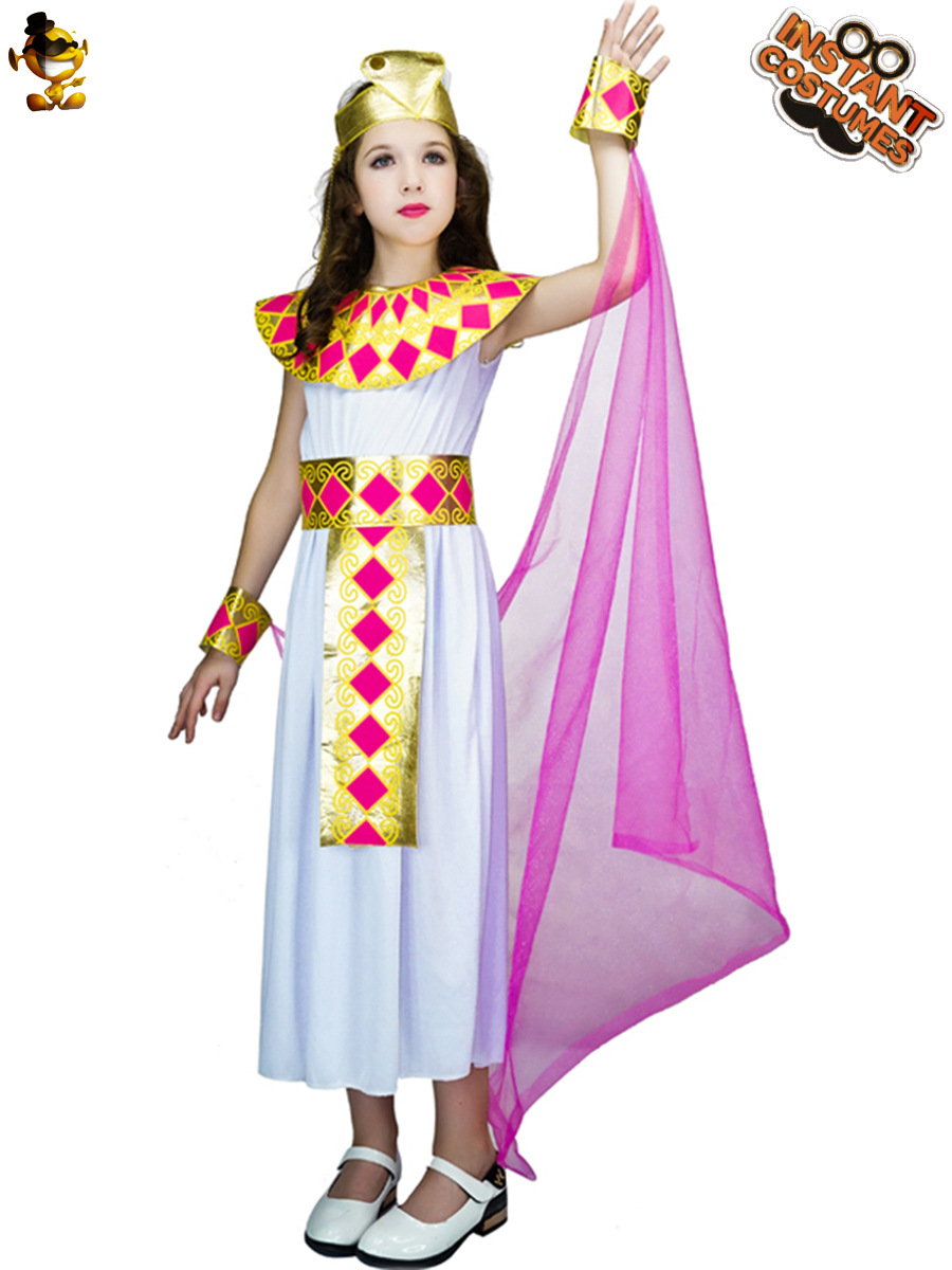 Halloween niños Cleopatra Cosplay traje de fiesta juego de rol ropa de rendimiento de Halloween princesa
