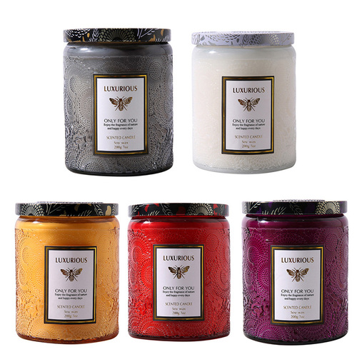 Non-smoking Aromatherapy Candle 200g, Baimi Home Use Bedroom Sleep Romantic Scent Creative Gift, Cross-border Bestselling