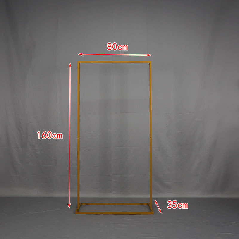 Señales de boda transfronterizas estantes de flores estantes de exhibición cuadrados arcos fiestas de cumpleaños fiestas de compromiso adornos tarjetas de bienvenida de hierro forjado