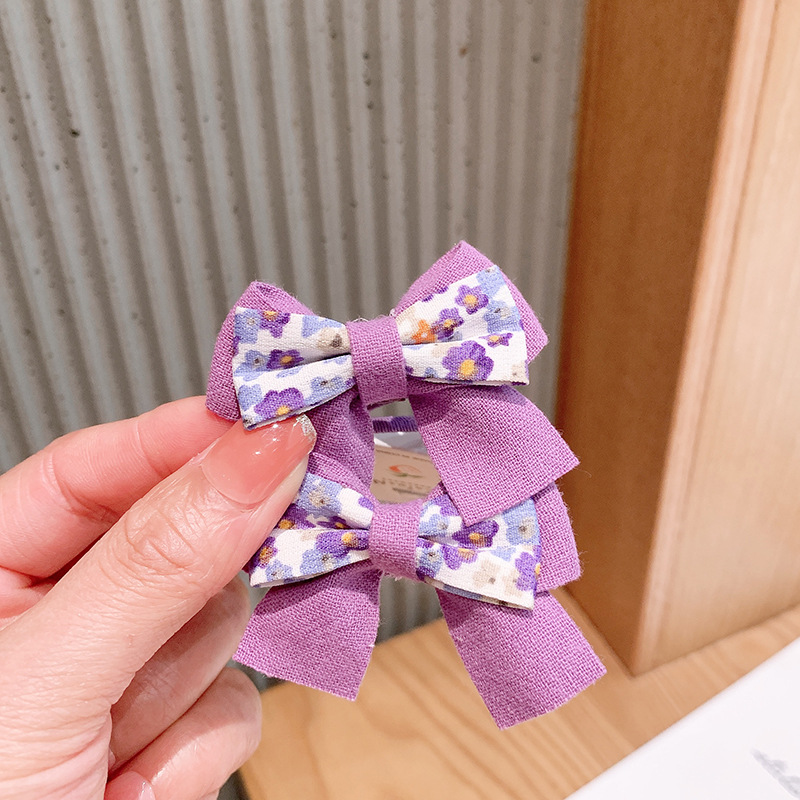 Nihaojewelry Korean Floral Fabric Bow Children's Hair Rope Wholesale Jewelry display picture 6