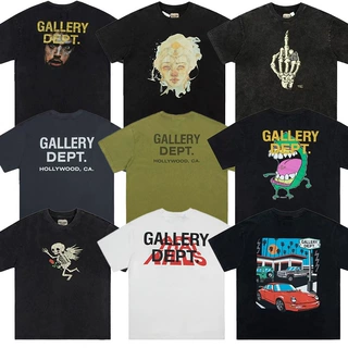 AmiriLIFE GALLERY DEPT短袖水洗做旧复古高街半袖vintage情侣宽
