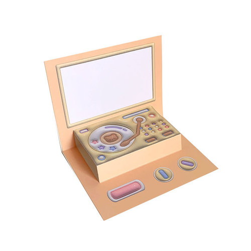 Christmas Birthday 3D Picture Recording Greeting Card Qixi Valentine's Day Tape Record Talking Gift Love Declaration Card