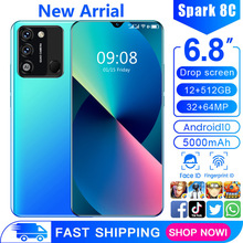 2022新款外贸手机Spark 8C 6.26水滴大屏 1+4G 低价跨境手机