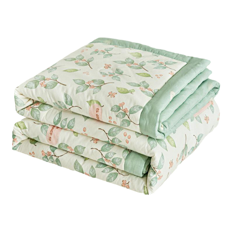 Edredón de verano de algodón para niños de clase A edredón de aire acondicionado edredón de algodón edredón de dormitorio con núcleo edredón se puede lavar a máquina edredón fresco de verano juego de cuatro piezas 4