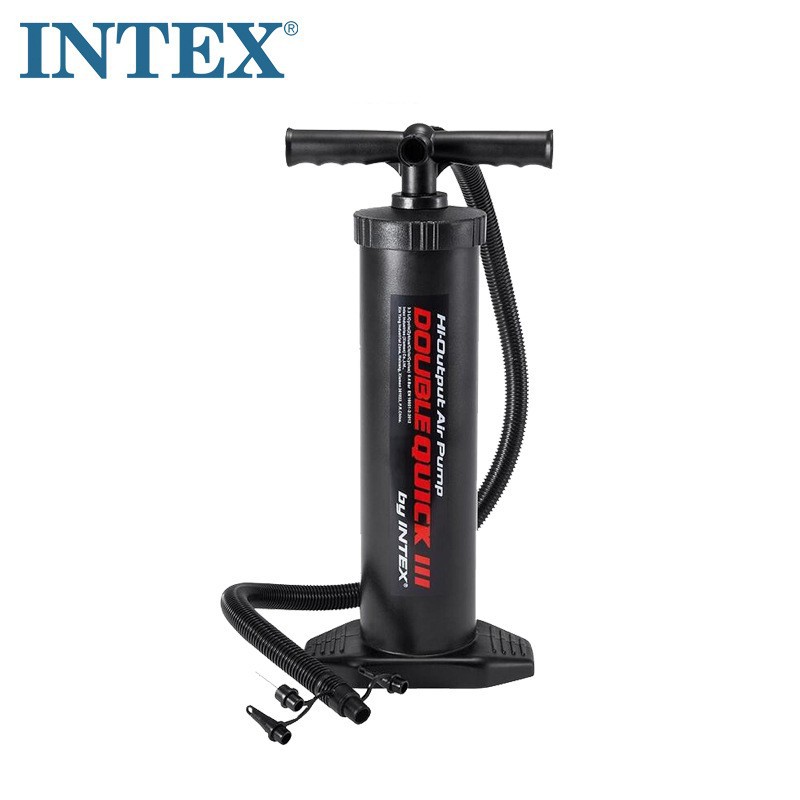 跨境INTEX68615打气筒游泳圈水池手动充气工具床垫冲气泵