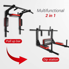 Wall-mounted pull-up bar home indoor fitness equipment wall drilling pull-up bar sandbag rack parallel bar frame