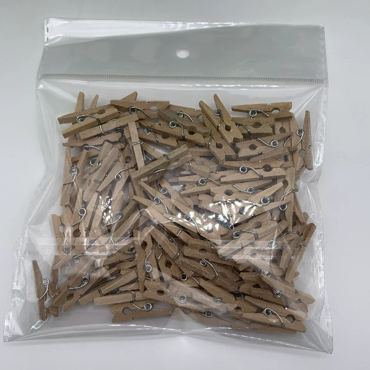 Rogue color 2.5*0.3cm, 3.5*0.7cm wooden clip wooden clip with wooden clip