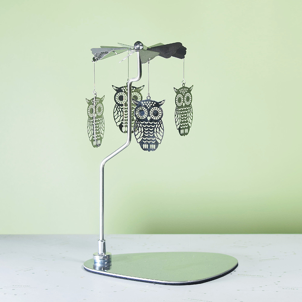 Amazon ins doles Acero inoxidable triángulo redondo bandeja giratoria candelabro aromaterapia vela linterna romántica