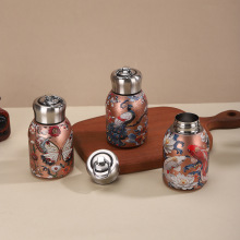 新款迷你小胖丁礼品杯带提环便携商务水杯国潮316不锈钢保温杯