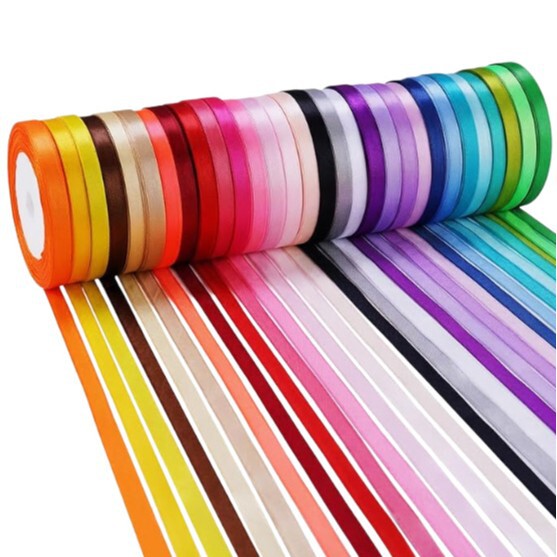 25 Yards Cross-Border Hot-Selling 1cm Satin Ribbon for Gift Packaging, Cake Baking, Gift Box, Wedding Decoration, Cross-Border 25 Yards Cross-Border Hot-Selling 1cm Satin Ribbon for Gift Packaging, Cake Baking, Gift Box, Wedding Decoration, Cross-Border