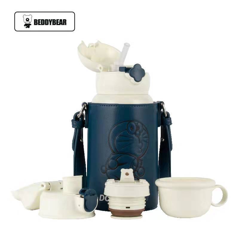 Oso de los niños serie completa taza de vacío bebé taza de agua con paja jardín de infantes al por mayor beber hervidor de agua taza de regalo caja