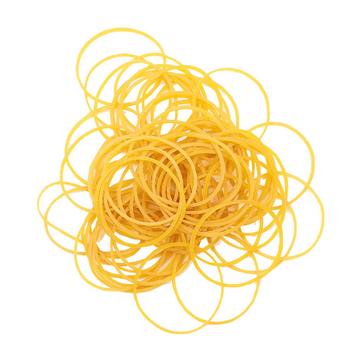Yellow rubber band wholesale high elasticity once-through unbreakable rubber packaging band natural rubber vegetable tying latex