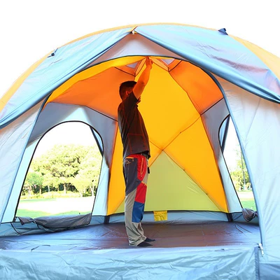 oversized double-layer Park tent 3-door: Çadırlar
