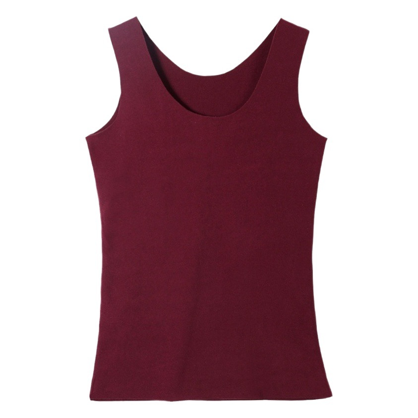 Cationic de Velvet women's thermal vest women's thickened brushed fiber slim fit autumn and winter warm plus size fat MM200