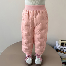 2025新款白鸭绒加厚保暖男女儿童羽绒裤内外穿秋冬季校服神器裤子