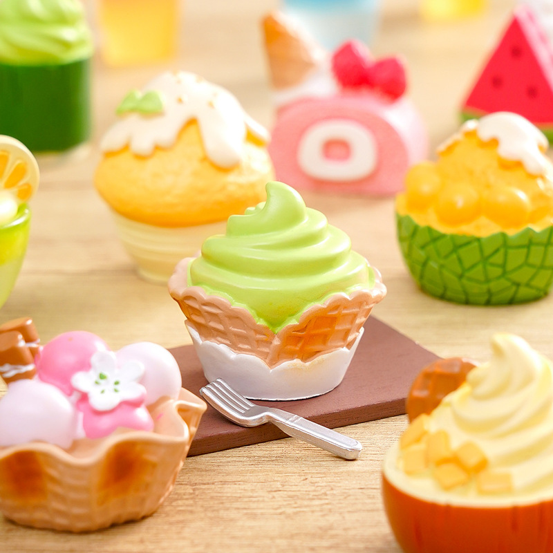 ミニシミュレーションデザートアイスクリームミニチュア食品おもちゃモデル DIY 装飾吊りアクセサリーデスクトップ車の装飾品|undefined