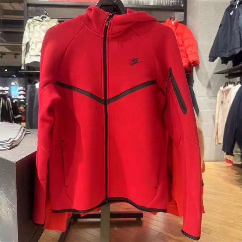 Nike Tech Fleece Windrunner Jacket Gym Red
