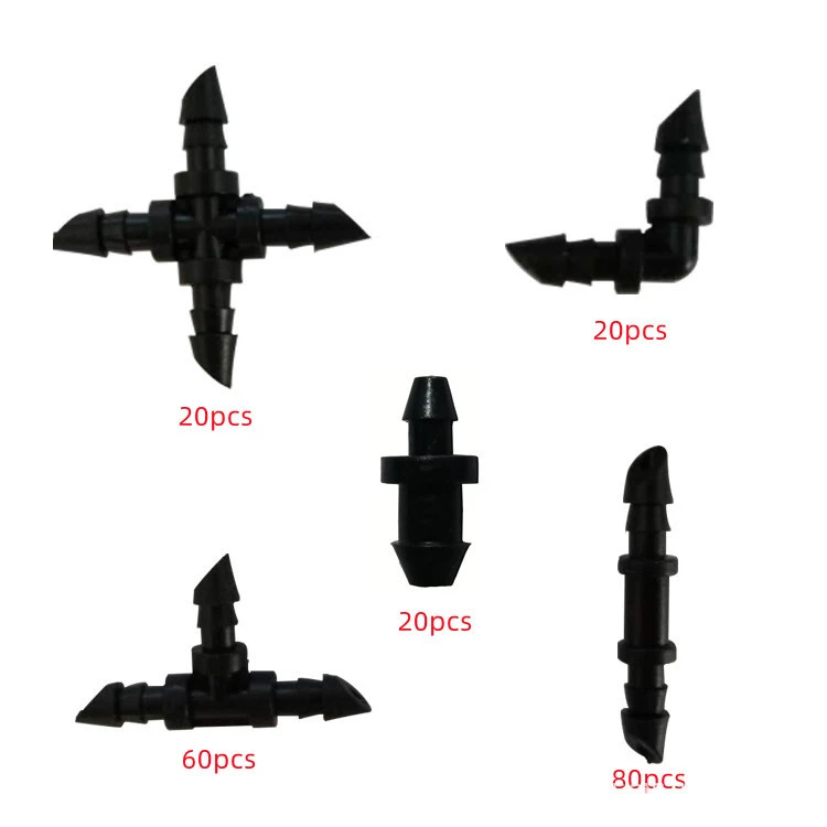 Запасные части капиллярного соединения 4/7 колено прямое, четырехходовое, плоское, трехстороннее, уменьшающее, трехходовое, комплект для орошения с вилкой