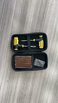 23-piece emergency tire repair tool kit for cars, motorcycles, and electric vehicles, vacuum tire repair tool kit, in stock at the factory (Repair kit) - yellow-23-piece-tire-repair-tool-set