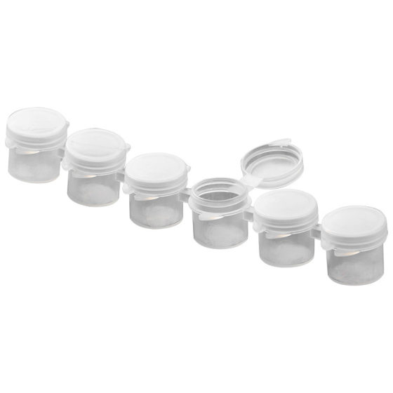 Six-link paint box 3ml digital oil painting 2ml propylene watercolor packaging plastic plaster doll paint strip empty box